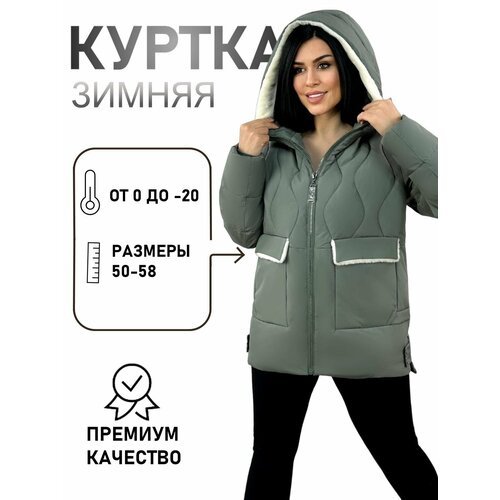 Купить Куртка Diffberd, размер 52, зеленый
Женская зимняя куртка, новинка осень-зима 20...