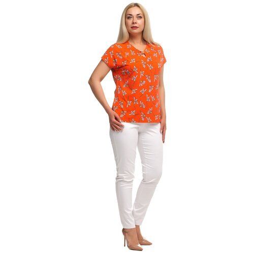 Купить Блуза Olsi, размер 66, оранжевый
Длина изделия по спинке:<br>48р. - 71,5 см<br>5...