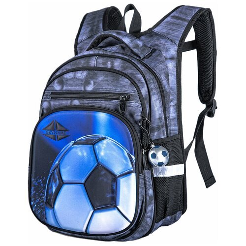 Купить Рюкзак школьный SkyName
Рюкзак школьный для мальчика с рисунком футбольного мяча...