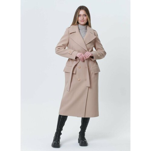 Купить Пальто КАЛЯЕВ, размер 48, бежевый
Прямое демисезонное женское пальто с английски...