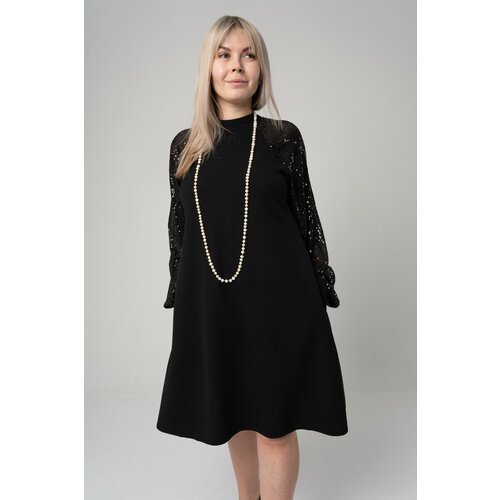 Купить Платье Oxy Land, размер 3XL/52, черный
Стильное женское платье с пышными рукавам...