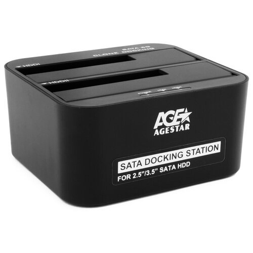Купить Док-станция для HDD/SSD AGESTAR 3UBT6-6G, черный
<p>[Контейнер для HDD] AgeStar...