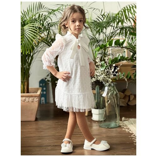 Купить Платье Бушон, размер 98-104, белый
Платье для девочки нарядное бушон ST50, цвет...