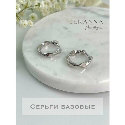 Купить Серьги LERANNA Серьги-основы базовые, размер/диаметр 18 мм., серебряный
Базовые...