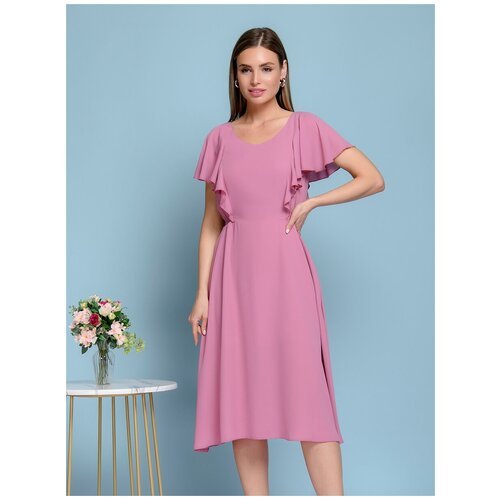 Купить Платье 1001dress, размер 48, розовый
Ткань: шифон.<br>Длина рукава: 20.<br>Длина...