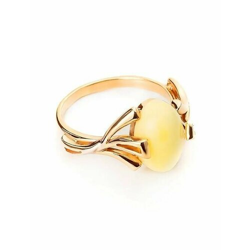 Купить Кольцо, янтарь, безразмерное
е кольцо с цельным янтарём красивого медового цвета...
