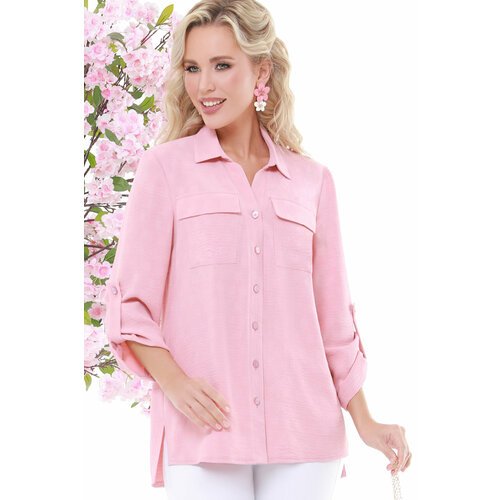 Купить Блуза DStrend, размер 48, розовый
Базовая блузка на пуговицах с карманами — осно...