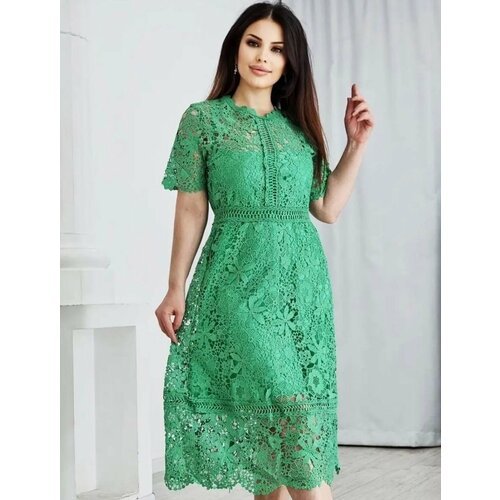 Купить Платье размер 44, зеленый
Нежное и воздушное платье с вышивкой из ажурного круже...