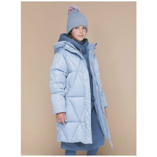 Купить Ветровка Pelican, размер 122, серый
Теплое детское пальто для девочки с капюшоно...