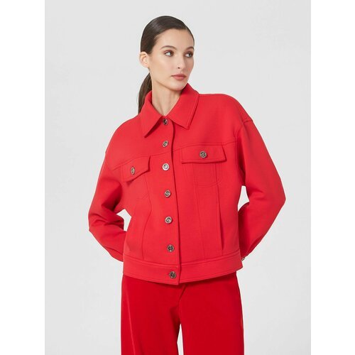 Купить Бомбер Lo, размер 48, красный
Куртка-бомбер без подкладки, прямого силуэта, длин...