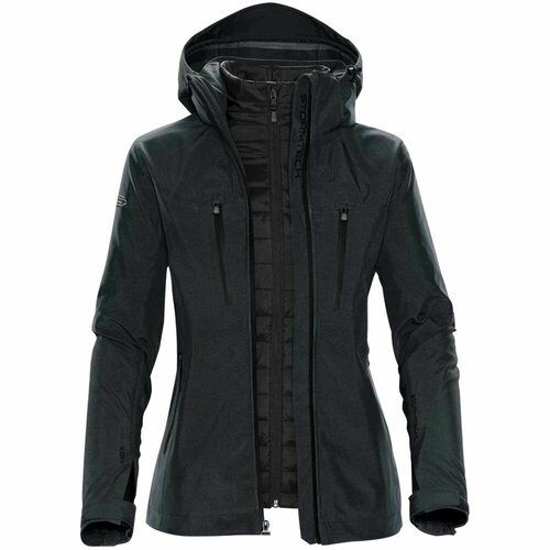Купить Куртка Stormtech, размер S, серый
Куртка-трансформер женская Matrix серая с черн...