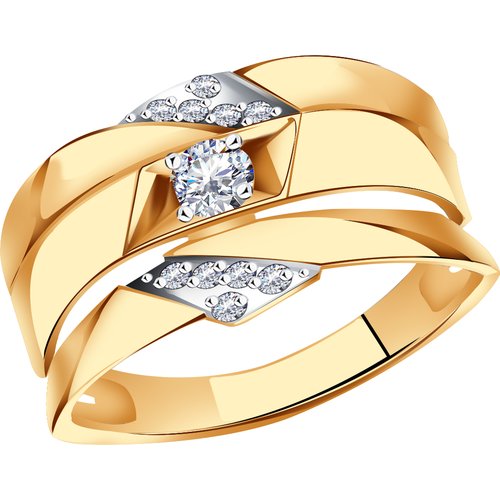 Купить Кольцо Diamant online, золото, 585 проба, фианит, размер 19.5
<p>В нашем интерне...