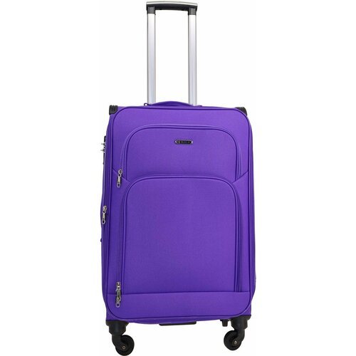 Купить Чемодан Rion+ 457VLT, 82 л, размер L, фиолетовый
Легкий текстильный чемодан на 4...