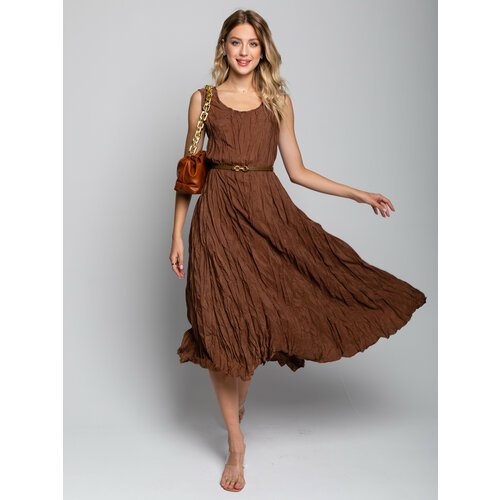 Купить Сарафан размер 42-52, коричневый
Сарафан женский летний стильный, с эффектом крэ...