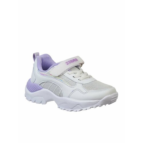 Купить Кроссовки Зебра, размер 34, белый, фиолетовый
Белые кроссовки для девочки от бре...