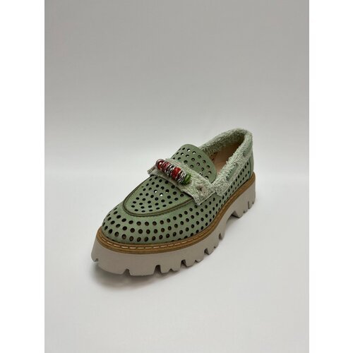 Купить Лоферы , размер 39, зеленый
премияльная итальянская обувь Fru.it (Италия) высоча...