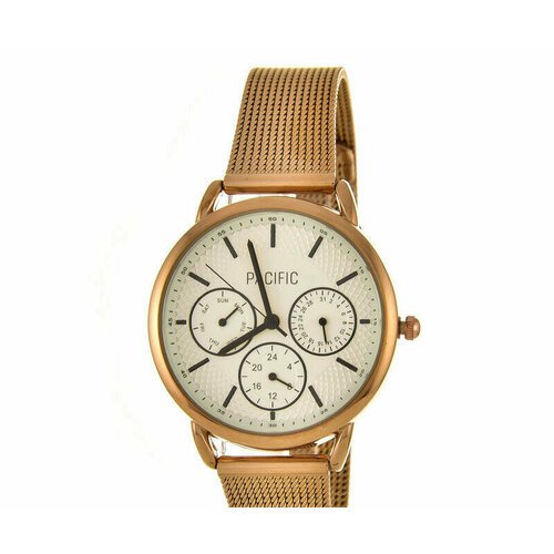 Купить Наручные часы PACIFIC, золотой
Часы Pacific X6180-4 корп-роз циф-бел/чер сетка б...