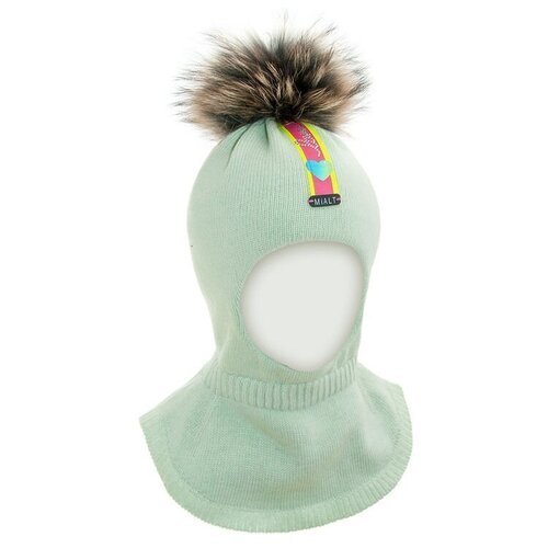Купить Шапка mialt, размер 48-50, зеленый
Шапка-шлем для девочки Ассоль, цвет светло-ол...