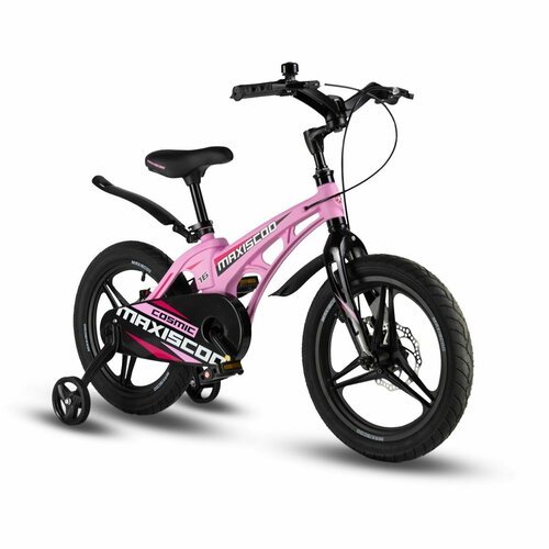 Купить Велосипед MAXISCOO COSMIC Deluxe 16' (2024) Розовый Матовый MSC-C1631D (Рост 100...