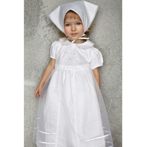 Купить Крестильное платье Fleole , размер 80 (9-12 мес.) , белый
Платье из Белоснежного...