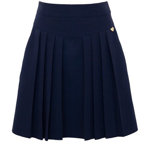 Купить Школьная юбка SLY, размер 128, синий
Красивая юбка со складками спереди, украшен...