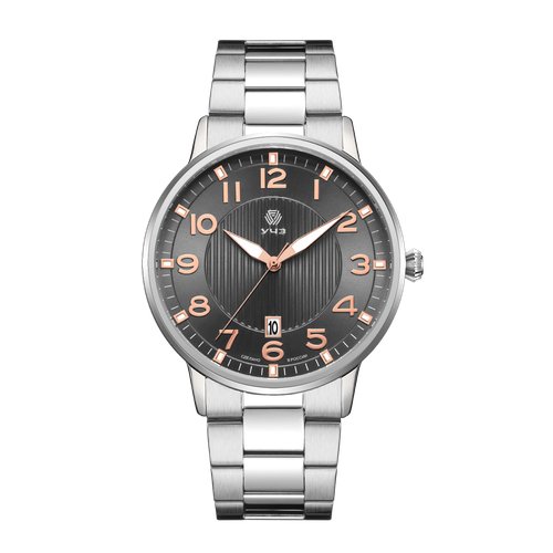 Купить Наручные часы УЧЗ 3078B-8, черный, серебряный
Классическая модель мужских кварце...