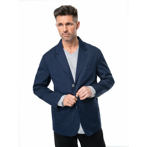 Купить Пиджак Великоросс, размер 48, синий
Мужской пиджак чёрного цвета выполнен из хол...