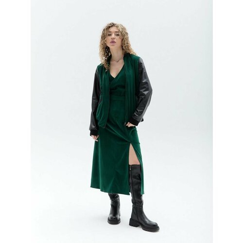 Купить Юбка BORISO, размер 42, зеленый
Стильная юбка женская длины макси с разрезом – э...