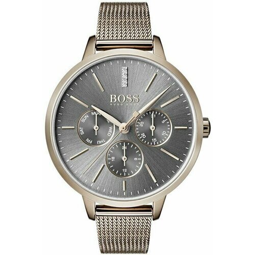 Купить Наручные часы BOSS, серый
Женские стильные часы на стальном браслете с календаре...