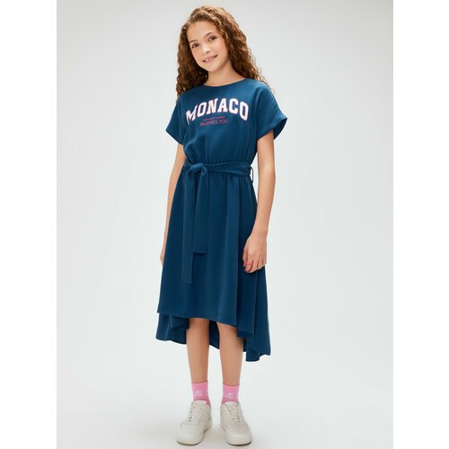 Купить Платье Acoola, размер 146, синий
Платье для девочки, выполнено из ткани c содерж...