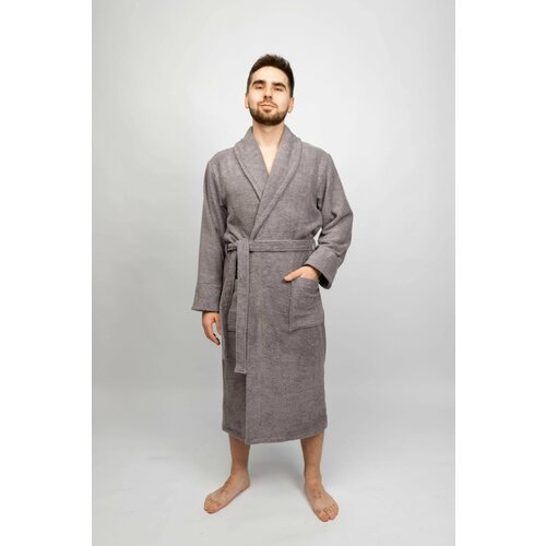 Купить Халат Ricamo, размер 60, серый
Махровый халат мягкий, приятный и бархатистый на...