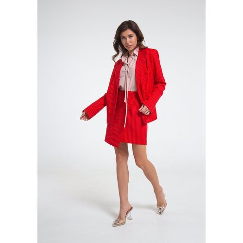 Купить Костюм Moda di Lusso, размер M-L, красный
Стильный костюм в полоску женский из к...