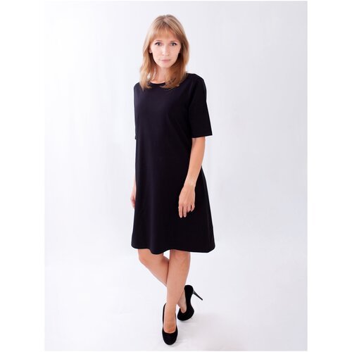 Купить Платье TREND, размер 170-112(56), черный
Платье-футболка с коротким рукавом. Ком...