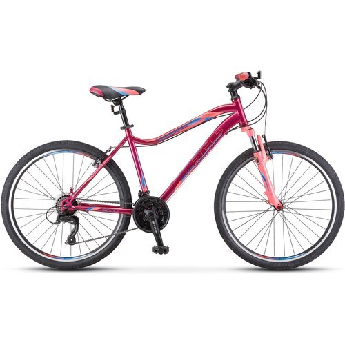 Купить Велосипед женский 26" Stels Miss 5000 V V050 18" Вишневый/розовый
Модель женских...