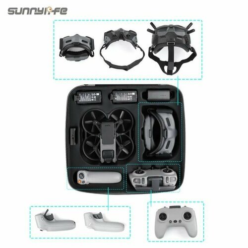 Купить Сумка для DJI Avata Sunnylife AT-B568
- Он может вмещать контроллер FPV 2, очки...