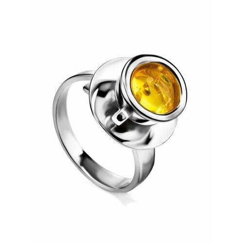 Купить Кольцо, янтарь, безразмерное, желтый, серебряный
Необычное кольцо в виде чашечки...