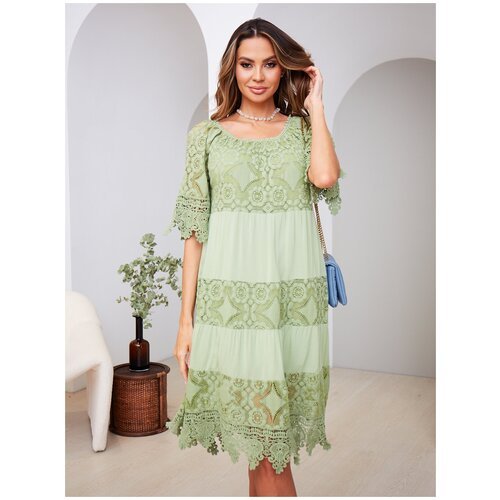 Купить Платье NOAL, размер 48-52, зеленый
Женские платья NOAL - отличный подарок для ва...