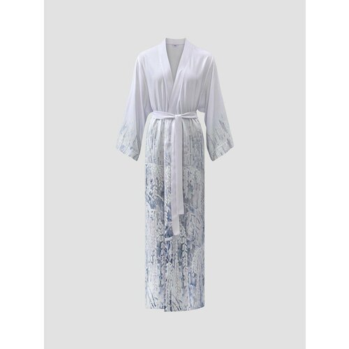 Купить Халат-кимоно Togas, размер S, синий, белый
Кимоно «Вилонна» изготовлено из легко...
