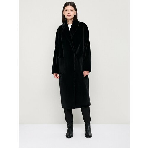 Купить Пальто ALEF, размер 56, черный
Современная двубортная шуба ALEF 7032/115/3/56 из...