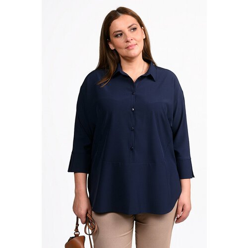 Купить Блуза SVESTA, размер 56, синий
Стильная женская блуза выполнена из блузочной тка...