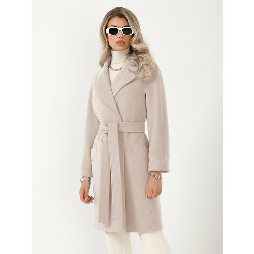 Купить Пальто Avalon, размер 50/164, экрю
Эффектное модное пальто из качественной шерст...