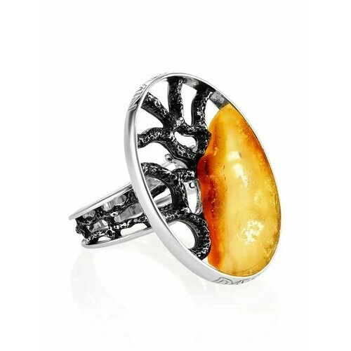 Купить Кольцо, янтарь, безразмерное, мультиколор
кольцо «Модерн» овальной<br> формы со...