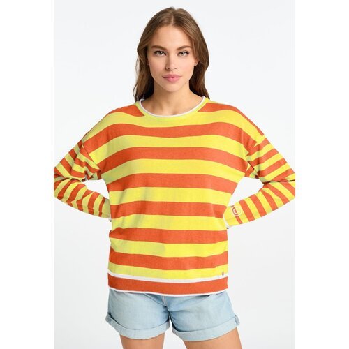 Купить Джемпер Frieda & Freddies, размер 36, оранжевый, желтый
Полосатые свитера должны...