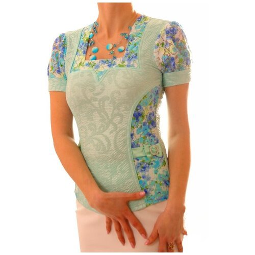 Купить Блуза TheDistinctive, размер S, зеленый
Блуза с коротким рукавом, собранным на м...