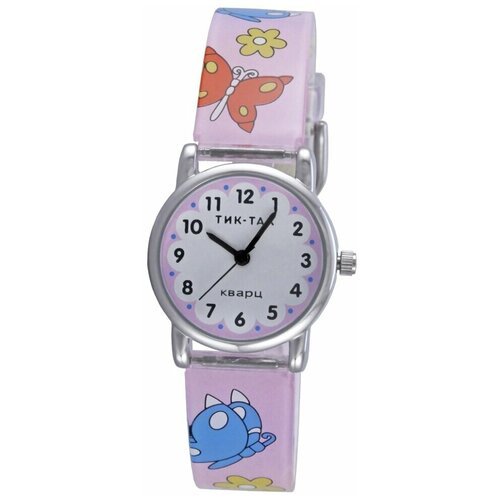 Купить Наручные часы Тик-Так, розовый
<p>Детские наручные часы Тик-Так Н101-1 розовые б...