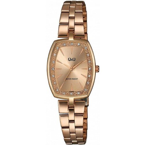 Купить Наручные часы Q&Q QC13-002, бежевый
Женские кварцевые часы на стальном розовом б...