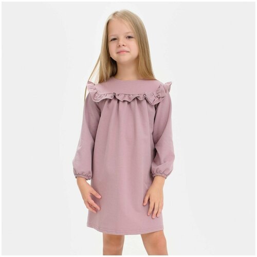 Купить Школьное платье Kaftan, размер 30, фиолетовый, красный
Платье для девочки с рюше...