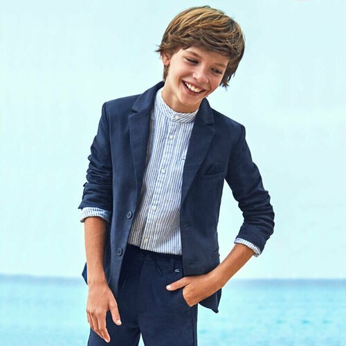 Купить пиджак Mayoral, размер 152 (12 лет), синий
Пиджак Nukutavake выполнен в классиче...