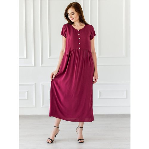 Купить Платье Batist-Ivanovo, размер 60, красный
Платье женское длинное легкое из штапе...
