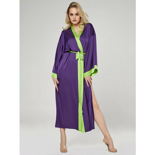 Купить Халат ALZA, размер 42-48, фиолетовый
Невесомый халат "Кимоно" из Армани шелка мо...
